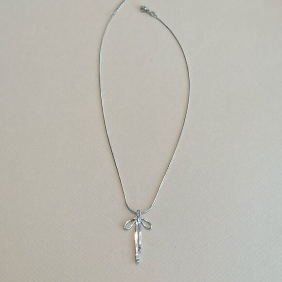 Boho bow necklace M996 - Picture 2 of 4